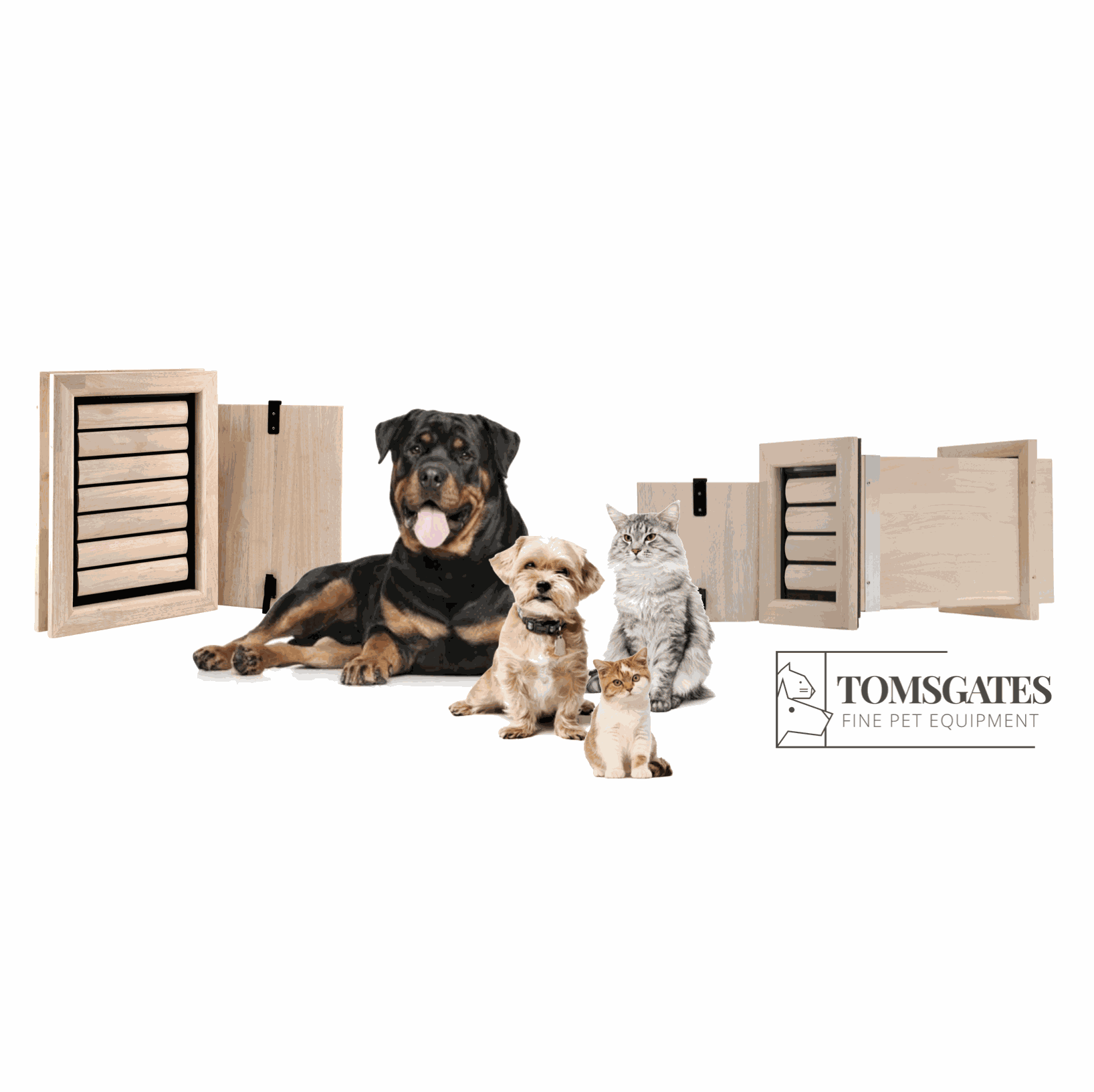 Beautiful And Durable Wooden Dog Flaps Tomsgates